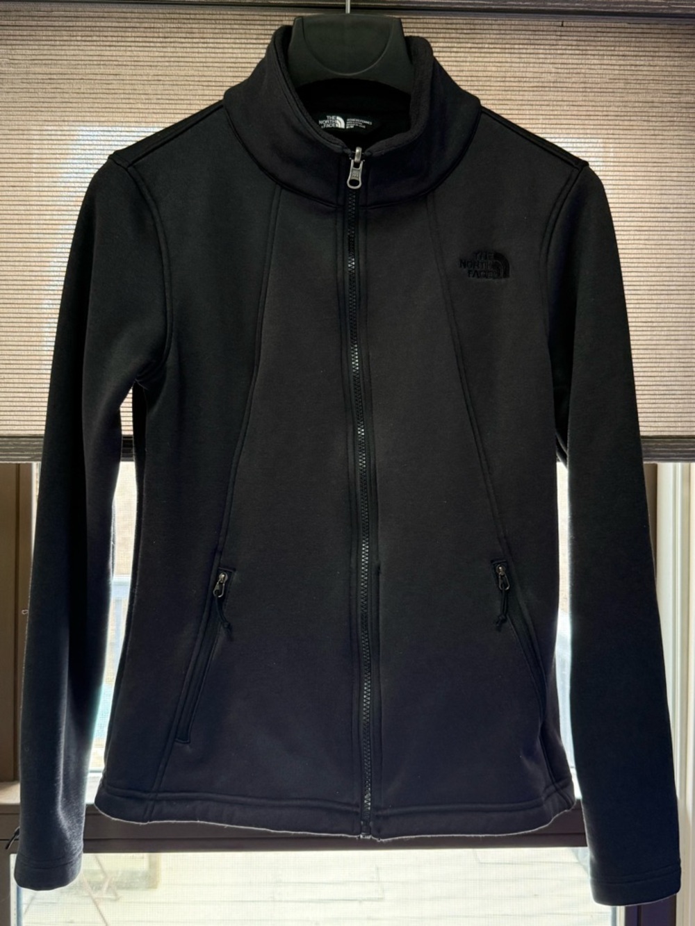 The North Face Full Zip Fleece Jacket Women’s Medium Black Stretch